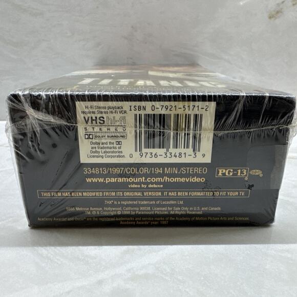 Titanic (VHS, 1998, 2-Tape Set, Widescreen Edition) NEW, Sealed - Picture 6 of 6